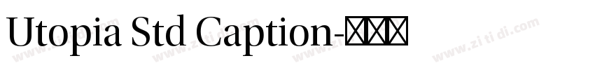Utopia Std Caption字体转换